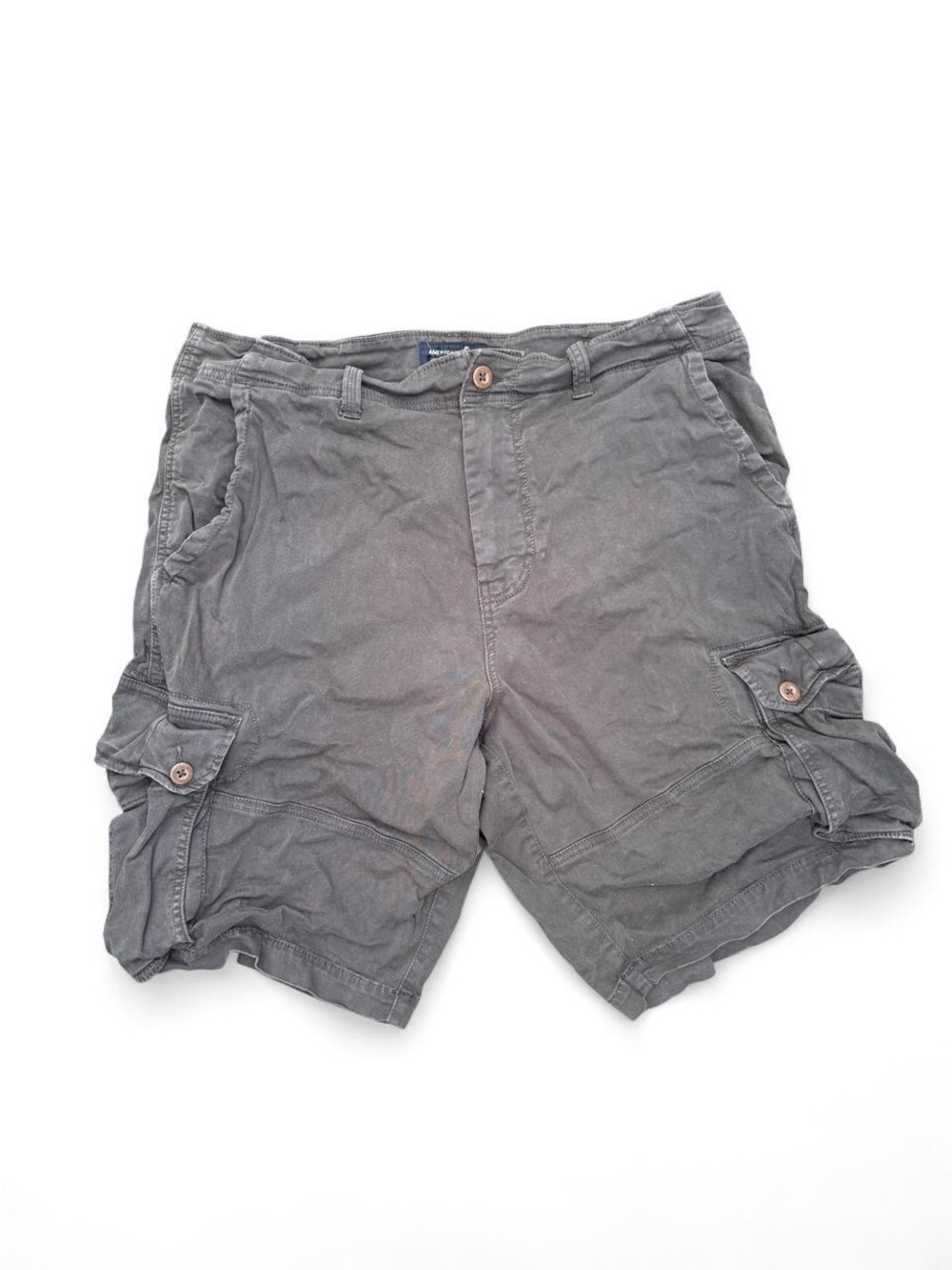 Vintage 2000s American Eagle Cargo Shorts – Brown/Gray, 38